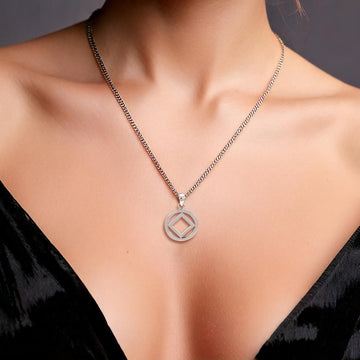 NA Symbol Sterling Silver Pendant TPD4704